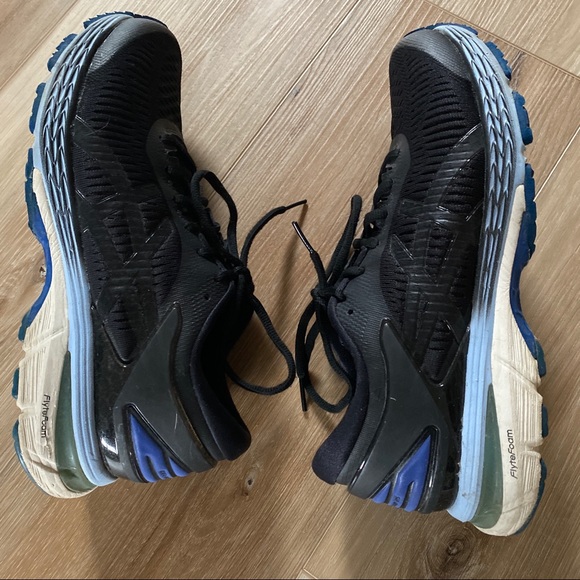 Asics Gel Kayano 25 Sneakers in Black and Blue Size 8.5 - Picture 3 of 9